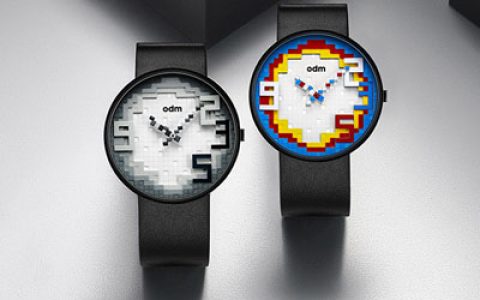 odm手表像素创意概念手表