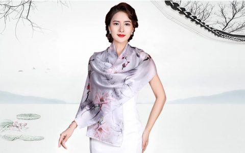 上海故事桑蚕丝真丝丝巾